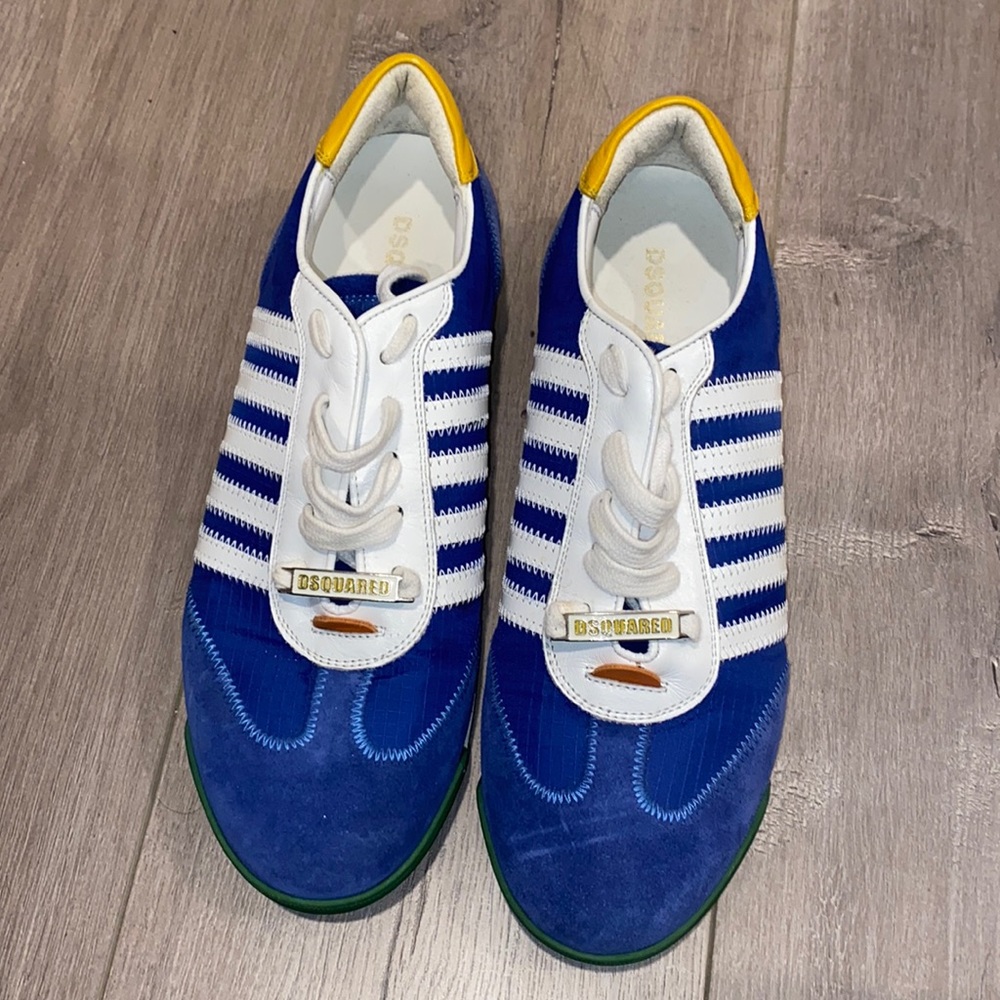 DSQUARED2 Blue Green Yellow UOMO shoes